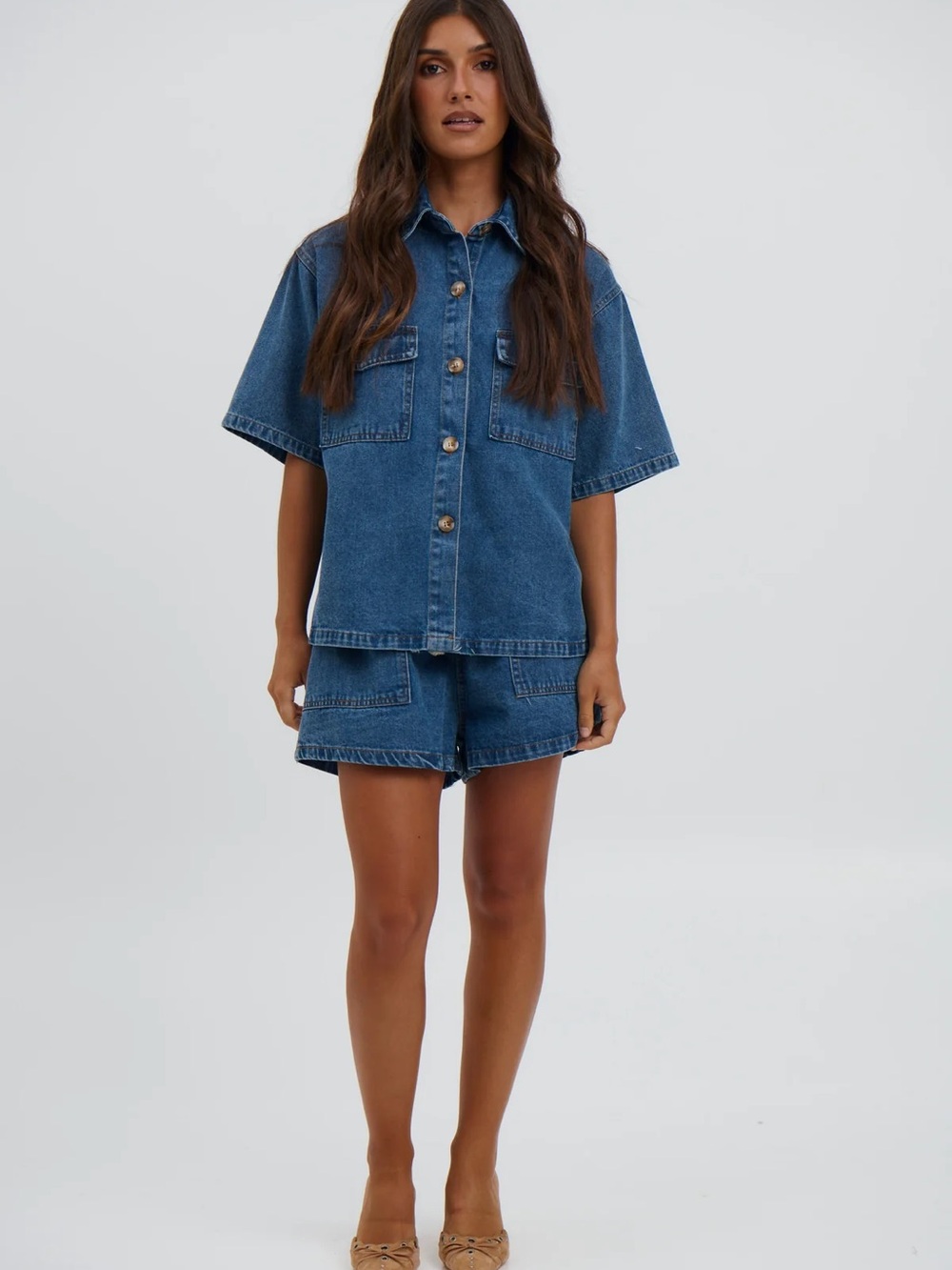 Bronze Snake Delaney Denim Set